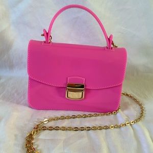 Pink Crossbody with removable chain